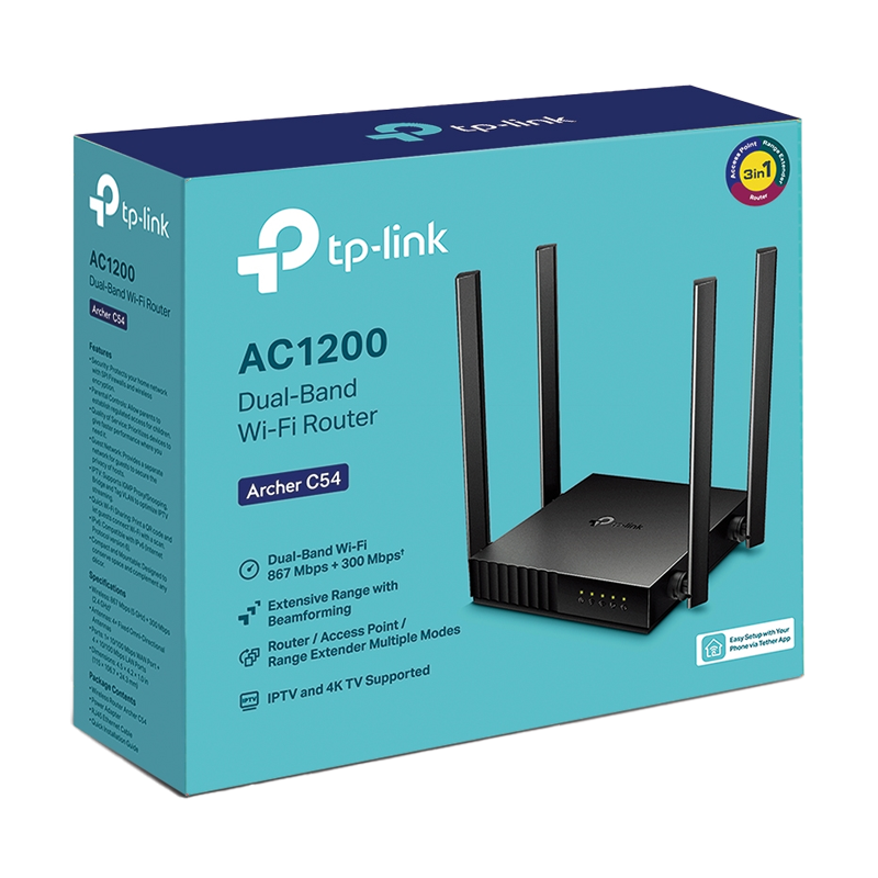 [TPL-ARCHER-C50] TP-LINK ROUTER WIFI AC1200 DOBLE BANDA ARCHER C50