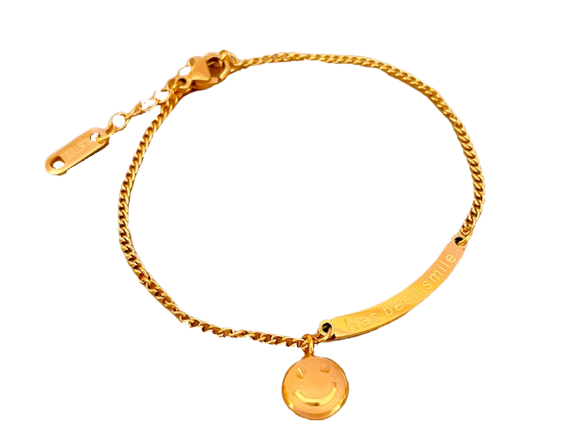 [HIP HOP M13] PULSERA HIP HOP ORO M13 TITANIO ACERO