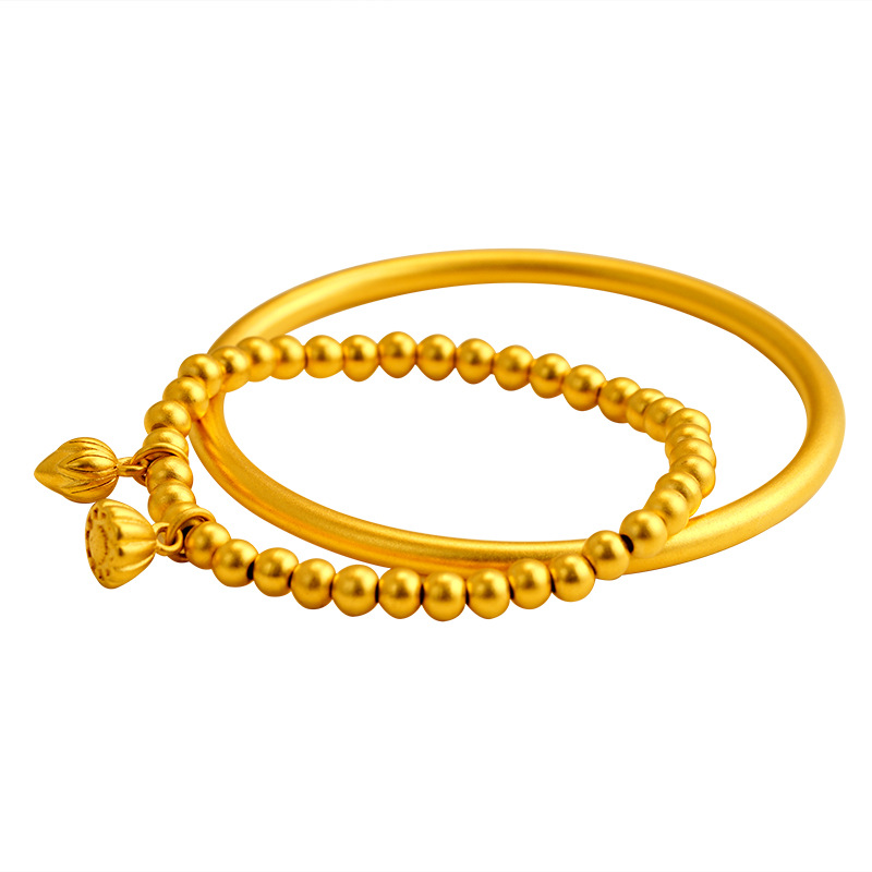 [P-D-LOTUS-2] PULSERA DORADO LOTUS 2