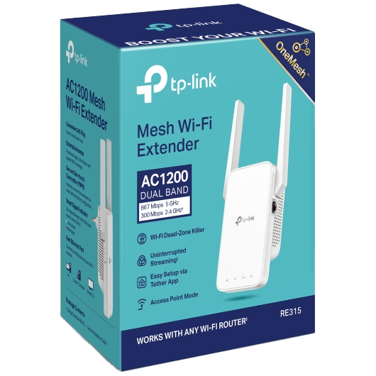 [TPL-RE315] TP-LINK RE315 - EXTENSOR DE RANGO WIFI DOBLE BANDA AC1200