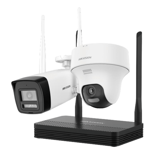 [NKS424W02H] HIKVISION NKS424W02H - EASYLINK 4MP WIFI KIT NVS CON DOS CAMARAS 4MP