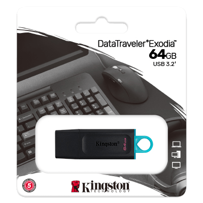 [DTX/64GB] USB KINGSTON DATATRAVELER EXODIA 64GB