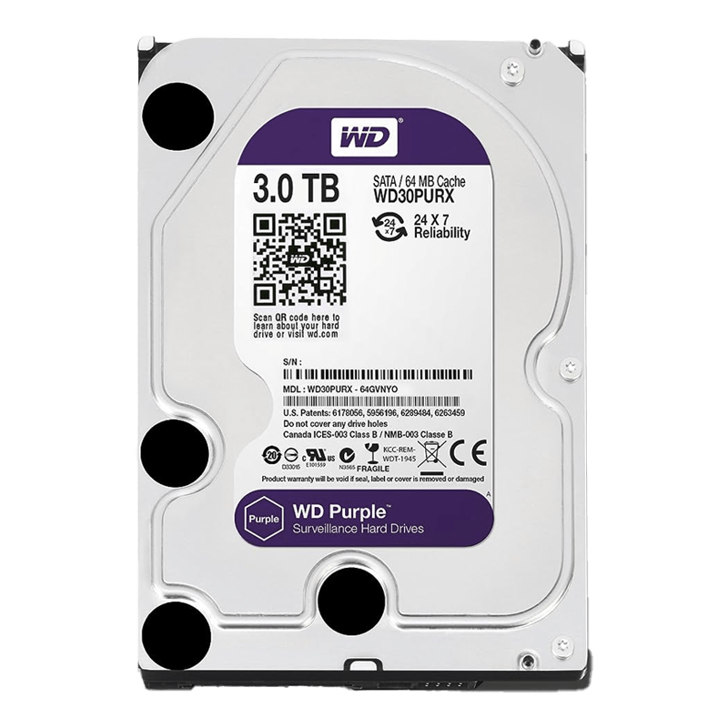 [WD30PURX-USD] WESTERN DIGITAL DISCO DURO 3TB WD30PURX (PROBADO)