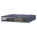 HIKVISION SWITCH POE - 8 PUERTOS POE 10/100 / 2 PUERTOS GIGABIT COMBO 125W DS-3E1310P-SI