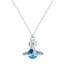 COLLAR DE VIVIENNE WESTWOOD EN DIAMANTE AZUL D2-012